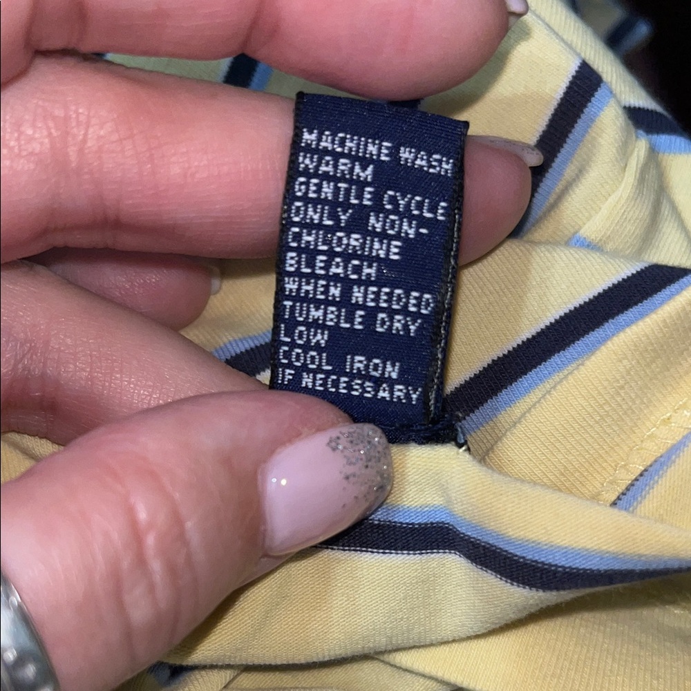 GAP Yellow and Blue Striped Tee - Picture 5 of 7